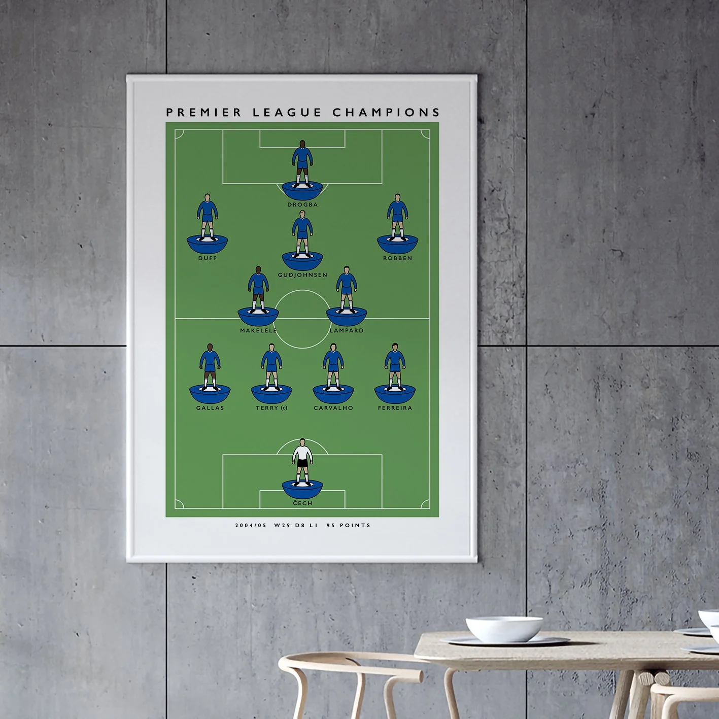 Chelsea 2004/05 Premier League Champions Poster | Matthew J I Wood